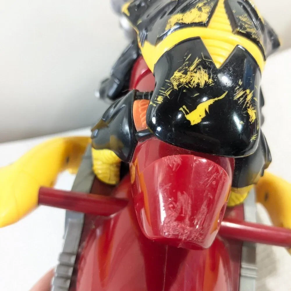 Vintage Kenner Ricochet stunt cycle motorcyle RC CAR XRC red yellow FOR PARTS‎